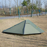Carpa de Verano Ultraligera de Doble Capa, Portátil, Individual/Multipersona, Equipo de Camping, para Aventuras al Aire Libre y Senderismo, Hecha de Poliéster