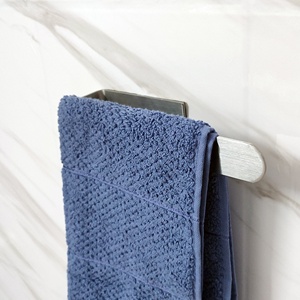 <span class=keywords><strong>Toallero</strong></span> de montaje en pared de acero inoxidable personalizado, superventas, autoadhesivo, <span class=keywords><strong>sin</strong></span> orificio de perforación, instalación para Baño - Product Image 1