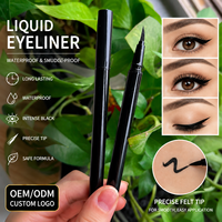 Stylo Eyeliner Liquide à Pointe Précise avec Logo Personnalisé, Imperméable, Anti-Bavures, Longue Durée, Noir