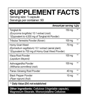 Supplément alimentaire OEM Energy Extrait de plantes Capsules de poudre de Tribulus Terrestris 500mg avec racine de Maca pour le pouvoir de l'homme