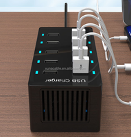 Cargador USB de 10 puertos de 50W, tira de alimentación 5V2.4A, enchufe multifunción para oficina en casa, carga rápida para teléfonos, portátiles y ordenadores