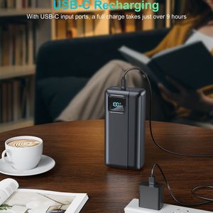 Batería Externa para Portátil de Polímero de Litio de 10000/20000/30000 mAh con Cables Integrados, Entrada Tipo-C, <span class=keywords><strong>Carga</strong></span> Rápida de 22.5W/PD65W, Certificación CE - Product Image 3