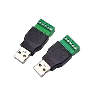 USB 2.0 Type Male Female Turn Terminal USB Turn Terminal Éviter Les Bouchons De Soudage Mâle Femelle Tête Connecteur Nylon Cuivre Contacts - Product Image 2