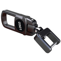 Porte-clés de luxe en alliage de zinc pour Mercedes-Benz, Geely, Chery, Changan, Volkswagen, Nissan - OLIVER Anneaux de fixation réversibles et pendentifs