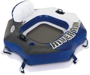 INTEX 58854 <strong>RIVER</strong> <strong>RUN</strong> CONNECT LOUNGE <strong>Inflatable</strong> <strong>River</strong> Tube <strong>Floating</strong> Lake Lounge with Backrest,heavy-duty Handles,cup Holder - Product Image 2