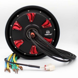 Kit de conversion étanche IP67 avec moteur de moyeu sans balais à aimant de 12 pouces 48-72V 15KW pour scooter, cyclomoteur, moto YM-ZX-15KW à couple élevé - Product Image 3