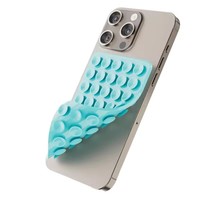 Soporte de silicona multiusos antideslizante al por mayor para teléfono móvil, soporte de succión de doble cara para funda de teléfono