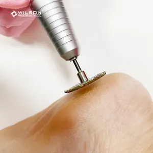 Juego de limpieza de cutículas eficiente y estable, accesorios para el cuidado de las uñas, broca de diamante