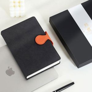 En stock, carnet à couverture rigide en cuir A5 avec boucle magnétique simple, carnet de planification de haute qualité, carnet de journal pour l'école - Product Image 4