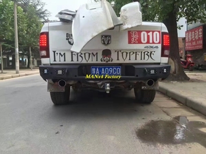 Parachoques trasero de acero todoterreno Manx4 para Dodge RAM 1500 cuarta generación 09-18 DS - Product Image 4