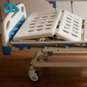 <span class=keywords><strong>Lit</strong></span> manuel pour soins à domicile et à l'hôpital, avec pieds réglables, pliable, garde-corps en acier inoxydable, planches en ABS - Product Image 4
