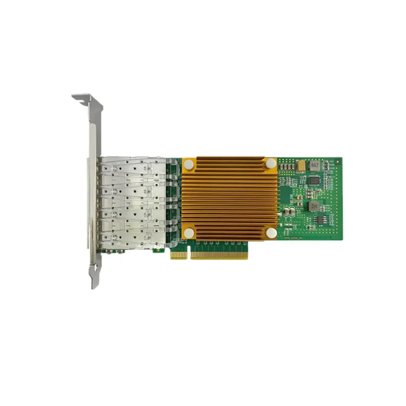PCIE 10 Gigabit Fiber Optic Network Adapter Card 4*10GE Fout Port With Intel XL710 Chipset