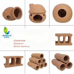 Jeneca Best-Selling Atacado Ceramic Aquarium Cave Custom Roll Decoração do tanque de peixes Criação e desova Hidden Cave - Product Image 1