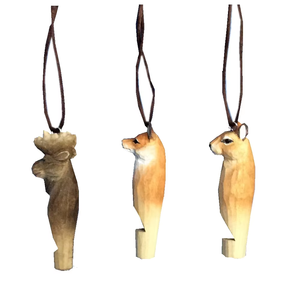 थोक अनुकूलित लकड़ी के पक्षी जानवर के आकार सीटी की लकड़ी नक्काशीदार हाथ से नक्काशीदार लकड़ी की सीटी - Product Image 1