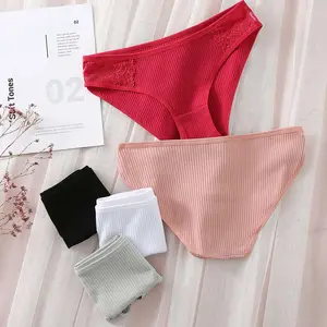 Women's Soft Close To The Body Lingerie Pants Underwear Women Solid Color Briefs Sexy Panties Female Underpants Panty