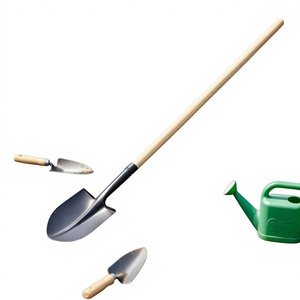 Herramientas Manuales Más Vendidas, Pala de Jardinería con Mango de Madera Apade S518L de Alta Calidad, Pala para Cavar - Product Image 1