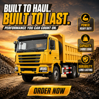 Camion benne SHACMAN F3000 6x4 d'occasion 371HP/380HP, remis à neuf, moteur testé et certifié, benne basculante robuste pour