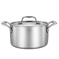 Ensemble de 12 ustensiles de cuisine modernes en acier inoxydable écologique, compatible induction, comprenant poêle à frire, casserole, faitout et poêle à soupe