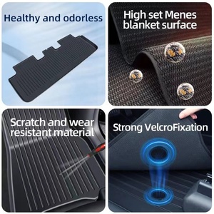 Vente chaude tapis entièrement fermé tapis intérieur <span class=keywords><strong>Gadget</strong></span> repose-pieds pour <span class=keywords><strong>Tesla</strong></span> modèle <span class=keywords><strong>3</strong></span> voiture repose-pieds - Product Image 4