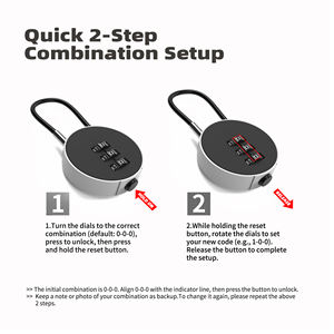 Candado de Combinación de 3 Dígitos Nuevo <span class=keywords><strong>2026</strong></span>, Resistente a la Intemperie, Seguro, Mecánico, Pequeño, para Casilleros de Escuela, Gimnasio, Equipaje, Candado de Seguridad - Product Image 5