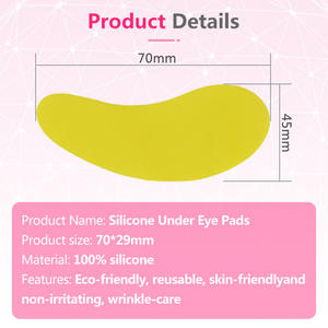 Coussinet sous les yeux en <span class=keywords><strong>silicone</strong></span> de forme personnalisée Patchs sous les yeux en <span class=keywords><strong>silicone</strong></span> réutilisables Patchs sous les yeux Tampons en <span class=keywords><strong>silicone</strong></span> médical <span class=keywords><strong>anti</strong></span>-<span class=keywords><strong>rides</strong></span> - Product Image 3