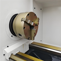 Torno CNC Horizontal de Alta Precisión CK6180 con Sistema de Control Mitsubishi, Husillo Automático de Taiwán para Torneado de Metales Pesados