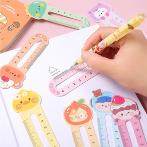 Marcapáginas de madera con diseño de dibujos animados, artículo de papelería creativo, regalo para estudiantes de primaria, pequeño regalo, marcapáginas infantil para lectura. - Product Image 2