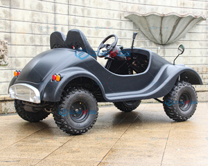 Voiture électrique miniature classique noire mignonne personnalisée avec pare-brise – Voiture vintage miniature à prix réduit - Product Image 6