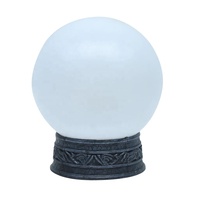 Boule de cristal magique lumineuse de 7,87 pouces, décoration de table d'Halloween, multicolore, produisant du son, accessoires de fête pour mur