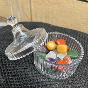 Barattolo <span class=keywords><strong>di</strong></span> caramelle in cristallo artigianale da 220 millilitri-vaso <span class=keywords><strong>di</strong></span> smagnetizzazione in cristallo-utilizzato per la decorazione del Feng Shui - Product Image 1