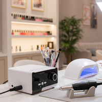 Zeal Shine Ponceuse à ongles professionnelle de salon, haute vitesse, pour dépose de gel, de bureau, sans chaleur, avec moteur à balais