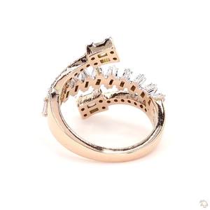 Luxury Diamond Gold Ring for Women Elegant Beautiful Engagement Wedding Gift Fine Jewelry Stylish Shine - Product Image 1