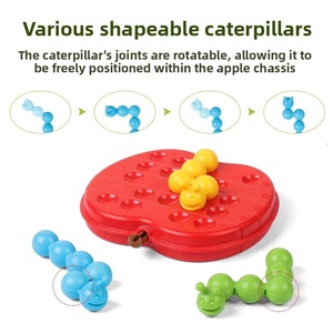Caterpillar mange une pomme, jeu éducatif de logique et de concentration pour enfants, jeu éducatif à niveaux pour la maternelle, jouets créatifs - Product Image 6