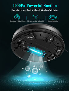 Robot aspirateur ABIR X8 à navigation laser avec connectivité Wi-Fi, compatible avec Alexa <span class=keywords><strong>Echo</strong></span> - Product Image 5