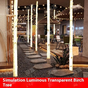 Sáng Bạch dương thân cây trong nhà/ngoài trời giáng sinh Đèn trang trí Net cà phê Đỏ cửa hàng trung tâm mua sắm ánh sáng truyền cây nhựa - Product Image 2