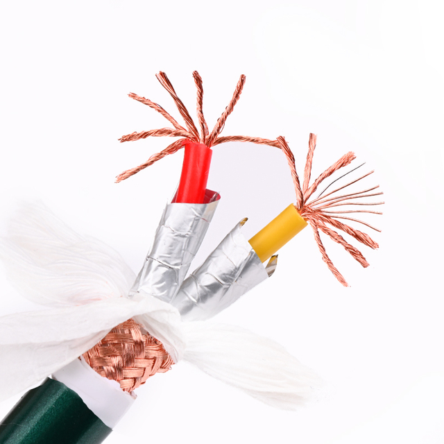 HIFI Signal Cables 8mm 2 Cores 7n OCC Silver Plated Core Balanced RCA XLR Speaker Microphone Monitor Cable Aluminum Foil