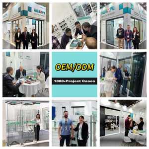 Chất lượng cao màu đen/trắng gấp trượt cửa kính không khung gấp cửa xếp chồng toàn cảnh accordion Bifold cửa - Product Image 6