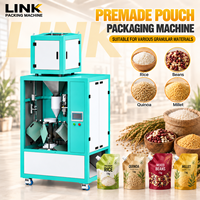 Machine d'emballage de sachets à bec verseur pour granulés de 1 à 5 kg, jusqu'à 300 sachets/heure, avec système de pesage pour riz, céréales mélangées et sucre