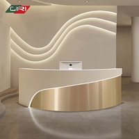 CIRI moderne petite caisse enregistreuse en métal et marbre salon de beauté bar réception réception couleur personnalisée