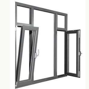 Fenêtres à battants inclinables et pivotants avec double vitrage, design moderne et minimaliste, cadre en <span class=keywords><strong>PVC</strong></span> <span class=keywords><strong>pour</strong></span> hôtel, salon, chambre et villa - Product Image 1