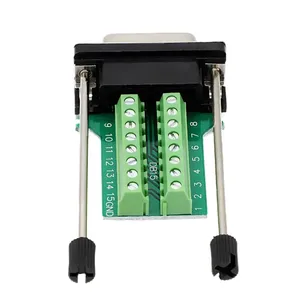 DB15 nối RS232 2/Row D-SUB 15-pin hàn miễn phí nữ nam nối Breakout thiết bị đầu cuối cắm dây solderless kết nối