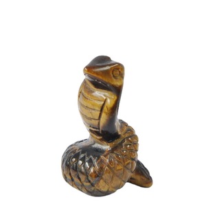 Figurina di serpente intagliato a mano da 1.5 pollici in cristallo naturale esemplare di animale zodiaco per decorazioni per la casa regali curativi fatti a mano con pietre preziose - Product Image 5