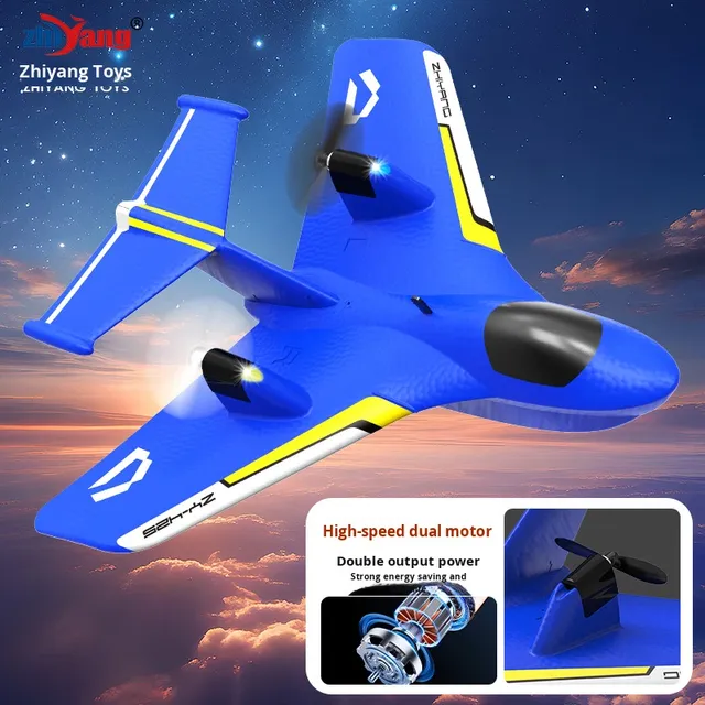 ZY-425 Rc Plane Hand Throwing Anti-Impact 2.4G Intelligent Gyroscope Follow Me 120m Range Water Land Air Foam Electric Toy