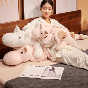 Jouets en peluche Dragon volant ciel mignon gros dinosaure blanc rose <span class=keywords><strong>poupée</strong></span> en peluche enfants confort de sommeil oreiller poupées de <span class=keywords><strong>chiffon</strong></span> - Product Image 3