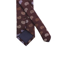 Ensemble cravate et pochette de costume sur mesure en gros, élégant, 100% soie jacquard tissée, motifs Paisley bordeaux, beige, bleu, or pour homme