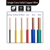 Câble électrique en cuivre massif BV BVV NH-BV 450V 750V isolé PVC pour la construction de maisons