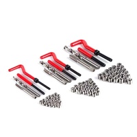 Kit d'outils de réparation pour filetage endommagé, outil de rivetage pour extracteur de tarauds et kit de réparation, 88 pièces
