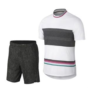 Nouvel ensemble de tenue de sport pour homme, style moderne, séchage rapide, taille haute, maillot et short personnalisables par sublimation, pour le tennis - Product Image 1