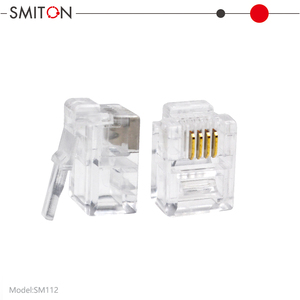 Connecteur téléphonique modulaire RJ11 à 4 broches, connecteur téléphonique RJ11, connecteur <span class=keywords><strong>RJ45</strong></span> - Product Image 2