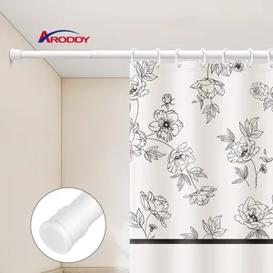 ARODDY 110-200cm Simple Design Wholesale Adjustable Curtain Rod For Shower Curtain 25mm Curtain Decor Rod